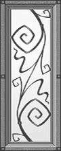 Образец кованой вставки для входной двери №5