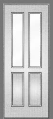 Образец стеклянной вставки для входной двери №5