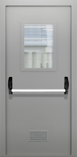 Металлическая входная дверь ЛД-469 с окном